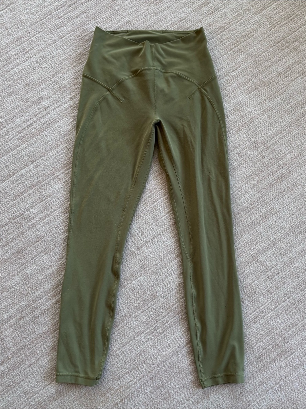 lululemon athletica Olive Green High-Rise Leggings size 6 - Picture 7 of 11